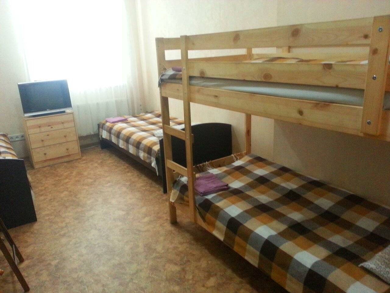 Койко-место в номере с 4 двухъярусными кроватями (удобства на этаже)
